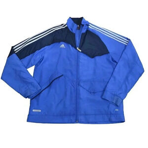 Adidas Predator Clima 365 Jacket Windbreaker Lightweight Blue  Black Size Large